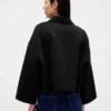 Swing-Jacke aus Wollmischung