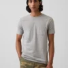 T-Shirt aus Bio-Baumwolle mit Tasche für Erwachsene