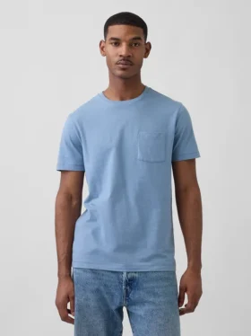 T-Shirt aus Bio-Baumwolle mit Tasche für Erwachsene
