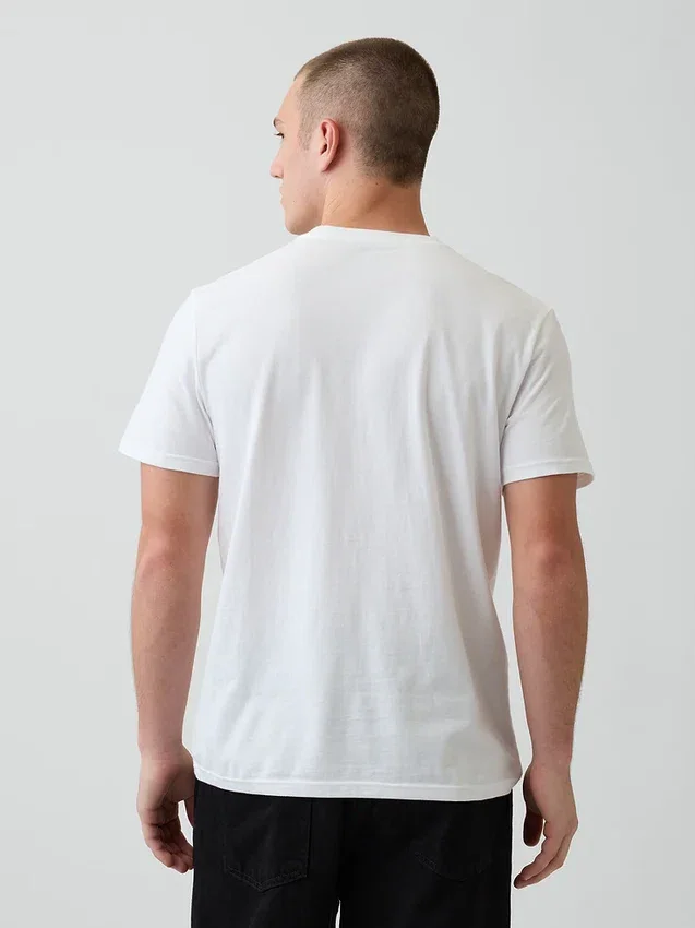 T-Shirt aus Bio-Baumwolle mit Tasche für Erwachsene