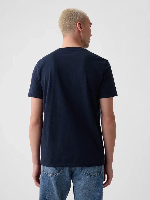 T-Shirt aus Bio-Baumwolle mit Tasche für Erwachsene