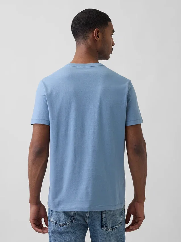 T-Shirt aus Bio-Baumwolle mit Tasche für Erwachsene