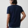 T-Shirt aus Bio-Baumwolle mit Tasche für Erwachsene