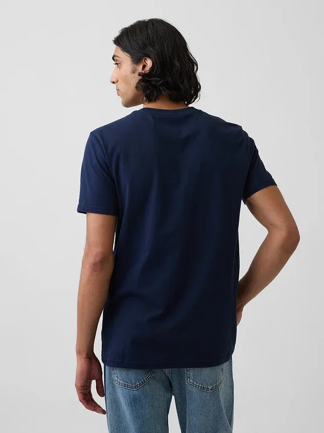 T-Shirt aus Bio-Baumwolle mit Tasche für Erwachsene