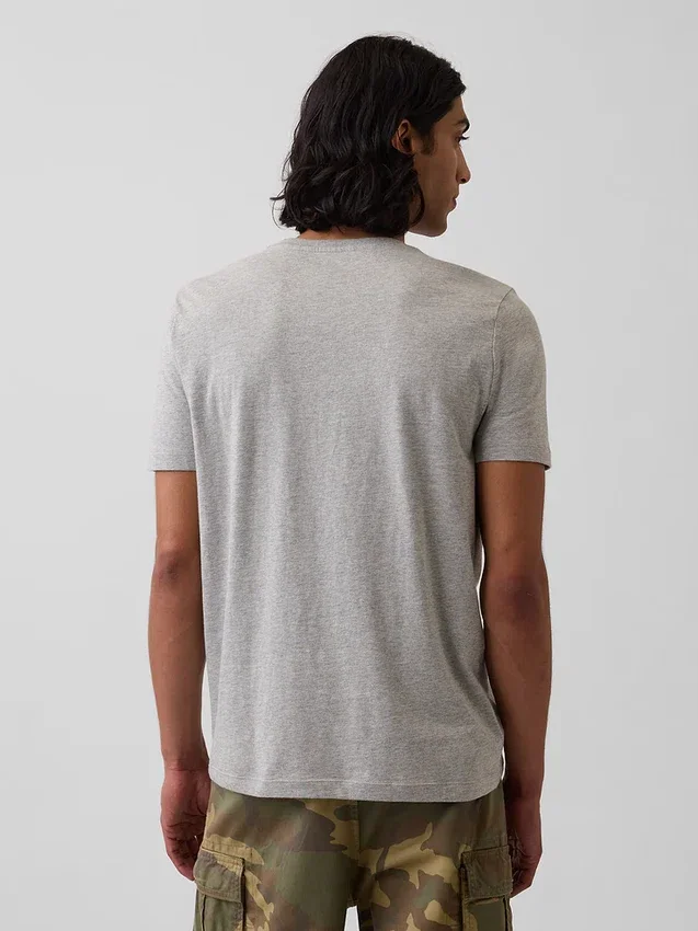 T-Shirt aus Bio-Baumwolle mit Tasche für Erwachsene