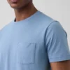 T-Shirt aus Bio-Baumwolle mit Tasche für Erwachsene