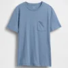 T-Shirt aus Bio-Baumwolle mit Tasche für Erwachsene