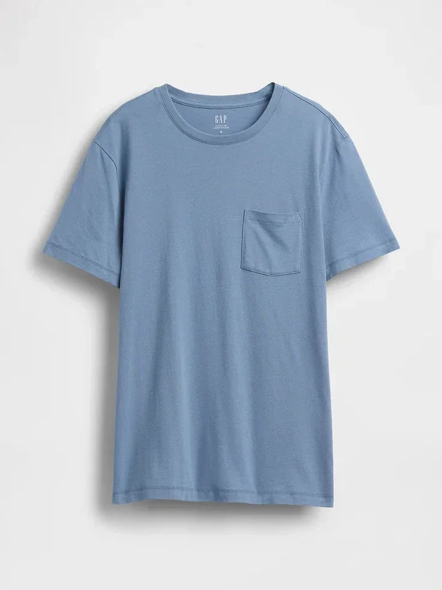 T-Shirt aus Bio-Baumwolle mit Tasche für Erwachsene