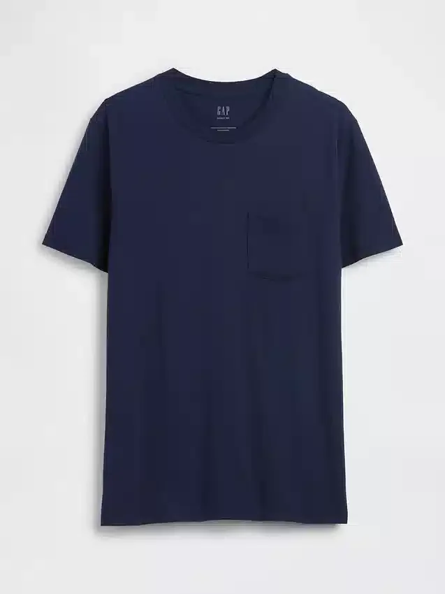 T-Shirt aus Bio-Baumwolle mit Tasche für Erwachsene
