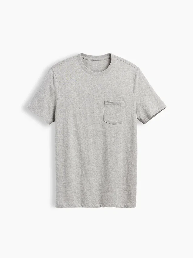 T-Shirt aus Bio-Baumwolle mit Tasche für Erwachsene