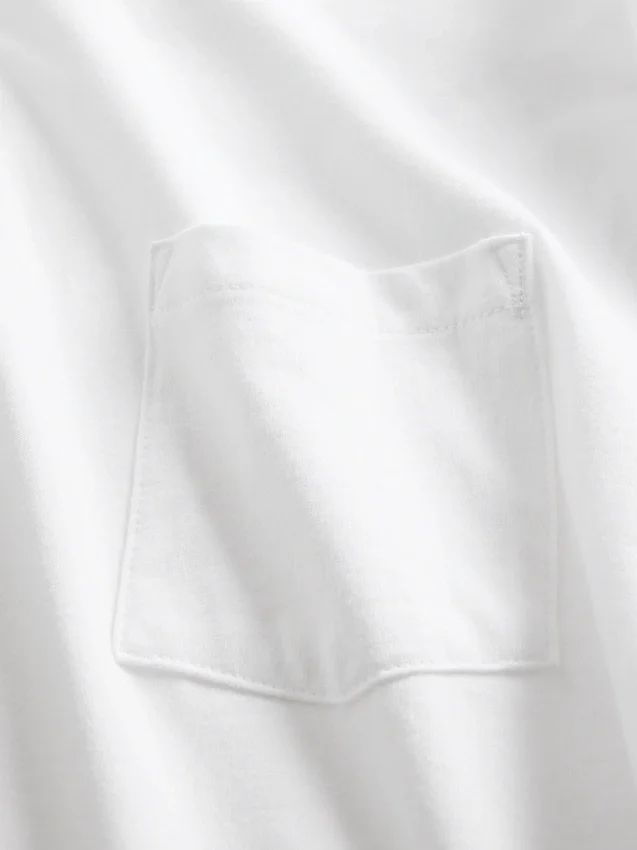 T-Shirt aus Bio-Baumwolle mit Tasche für Erwachsene