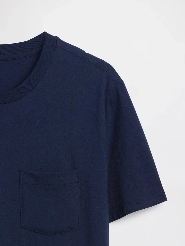 T-Shirt aus Bio-Baumwolle mit Tasche für Erwachsene