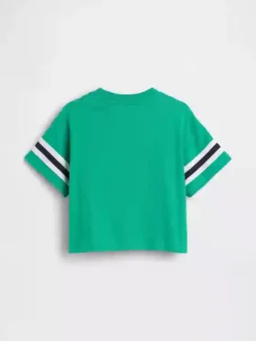 T-Shirt für Baby & Kleinkind in Oversize-Passform mit Brannan-Bär-Varsity-Grafik-Logo