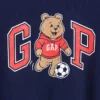 T-Shirt für Baby & Kleinkind in Oversize-Passform mit Brannan-Bär-Varsity-Grafik-Logo