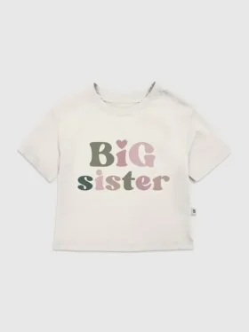 T-Shirt für Kleinkinder mit „Big Sister“-Motiv