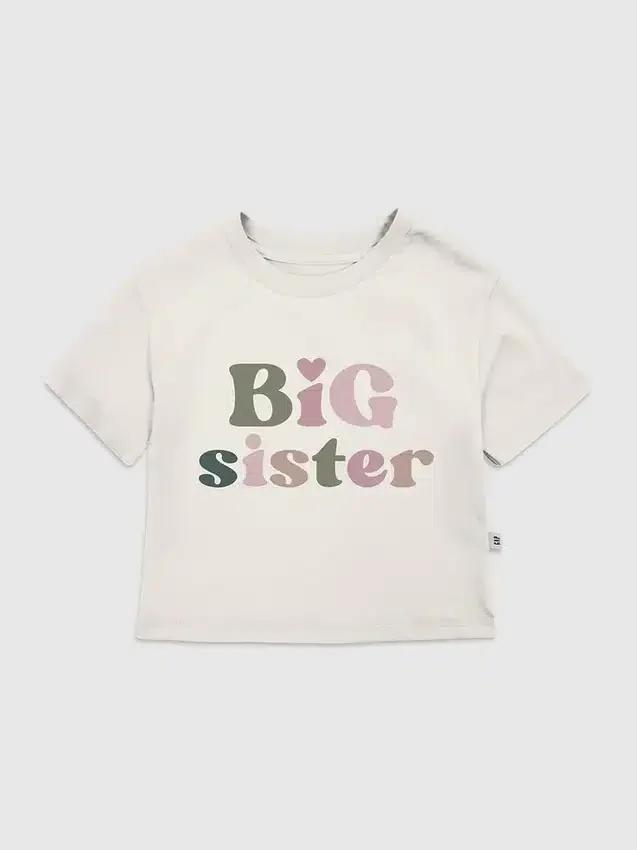 T-Shirt für Kleinkinder mit „Big Sister“-Motiv