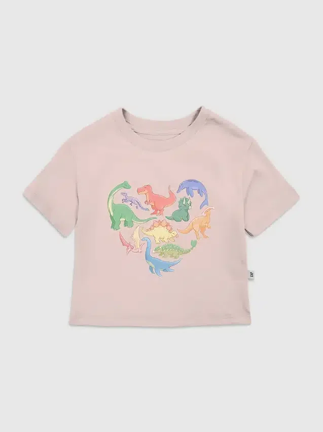 T-Shirt für Kleinkinder mit „Dino Hearts“-Motiv