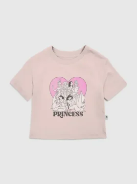 T-Shirt für Kleinkinder mit Disney-Prinzessinnen-Herz-Motiv