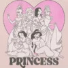 T-Shirt für Kleinkinder mit Disney-Prinzessinnen-Herz-Motiv