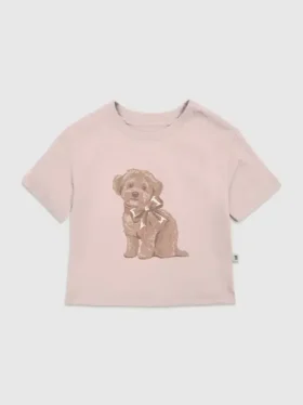 T-Shirt für Kleinkinder mit „Doggie Bow“-Motiv