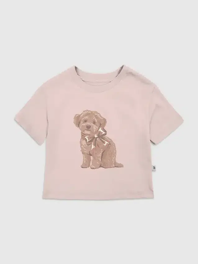 T-Shirt für Kleinkinder mit „Doggie Bow“-Motiv