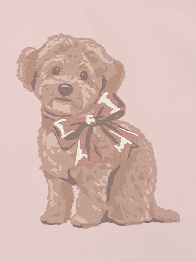 T-Shirt für Kleinkinder mit „Doggie Bow“-Motiv