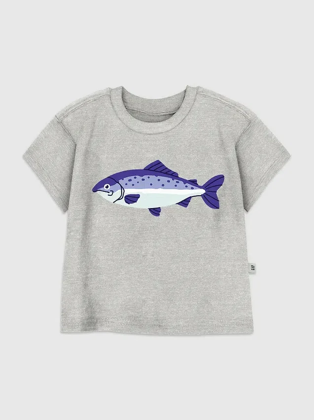 T-Shirt für Kleinkinder mit Fisch-Motiv