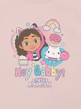 T-Shirt für Kleinkinder mit „Gabbys Dollhouse Hey Gabby“-Motiv