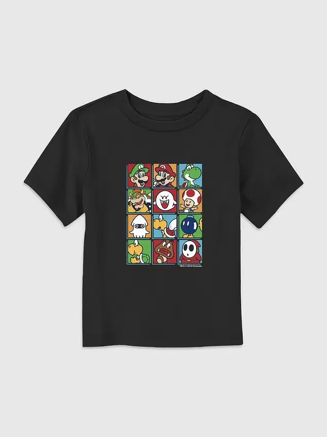 T-Shirt für Kleinkinder mit „Nintendo Character Box up“-Motiv