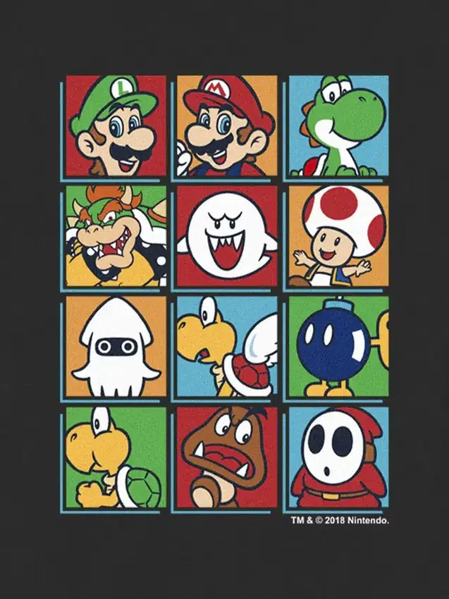 T-Shirt für Kleinkinder mit „Nintendo Character Box up“-Motiv