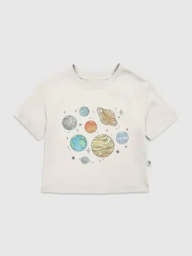 T-Shirt für Kleinkinder mit „Planets Jumble“-Motiv
