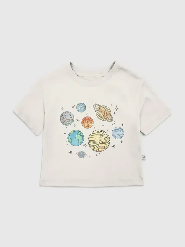T-Shirt für Kleinkinder mit „Planets Jumble“-Motiv