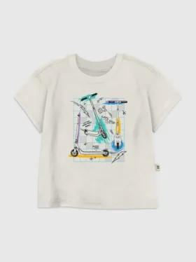 T-Shirt für Kleinkinder mit „Scooter Grid“-Motiv