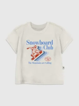 T-Shirt für Kleinkinder mit „Snowboard Club“-Motiv