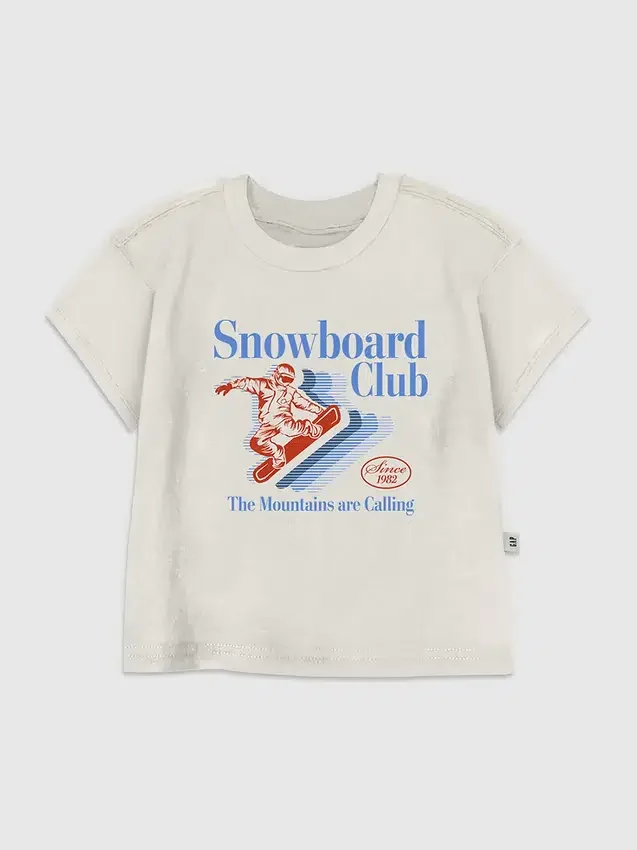 T-Shirt für Kleinkinder mit „Snowboard Club“-Motiv