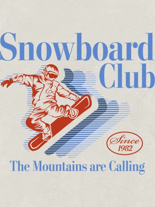 T-Shirt für Kleinkinder mit „Snowboard Club“-Motiv