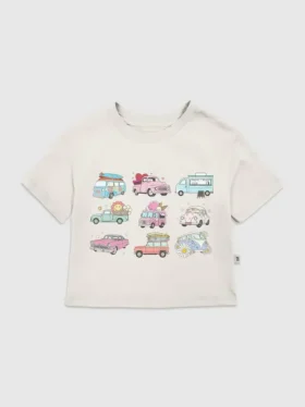 T-Shirt für Kleinkinder mit „Trucks and Cars“-Motiv