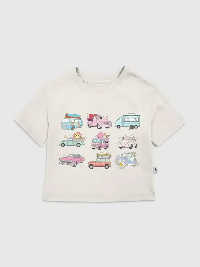 T-Shirt für Kleinkinder mit „Trucks and Cars“-Motiv