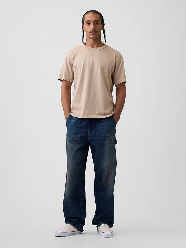 T-Shirt in lockerer Passform