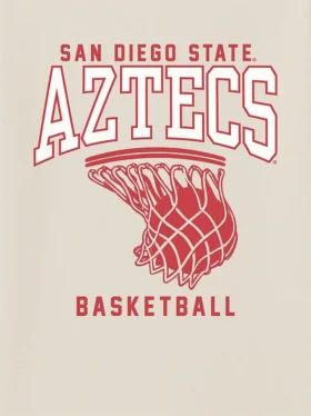 T-Shirt mit Basketballkorb-Motiv der San Diego State University
