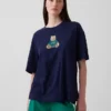T-Shirt mit übergroßem Brannan-Bären-Logo