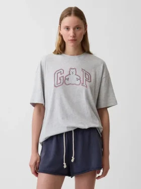 T-Shirt mit übergroßem Brannan-Bären-Logo