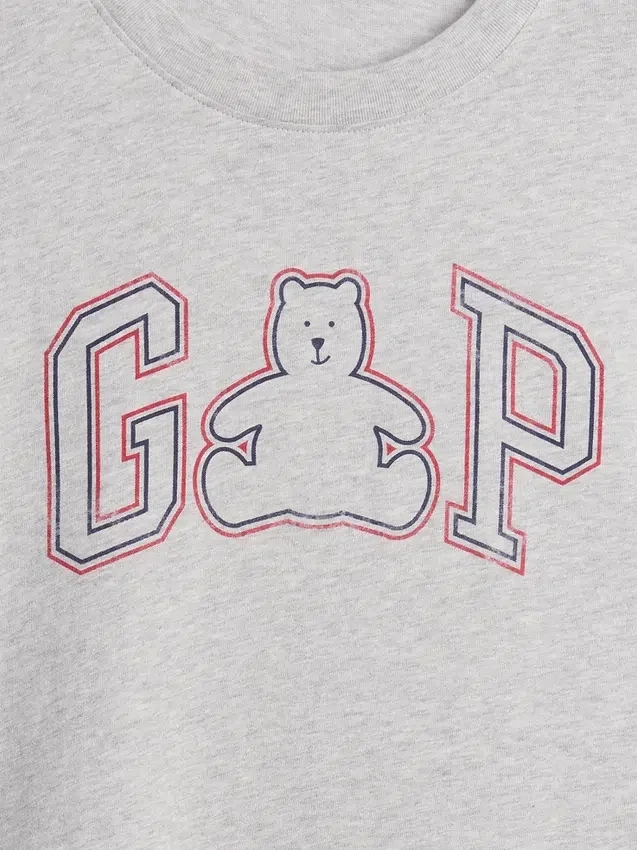 T-Shirt mit übergroßem Brannan-Bären-Logo