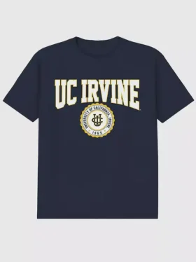 T-Shirt mit dem College-Wappen der University of California Irvine