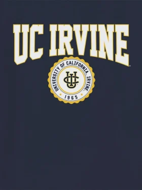 T-Shirt mit dem College-Wappen der University of California Irvine