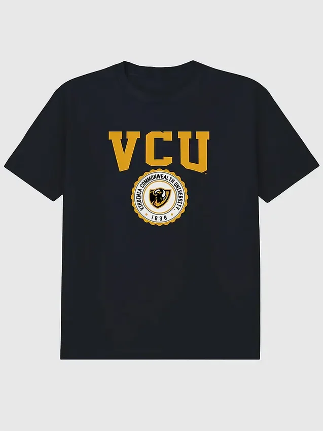 T-Shirt mit dem College-Wappen der Virginia Commonwealth University