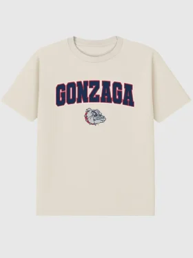 T-Shirt mit dunklem „Arch Logo“ der Gonzaga University