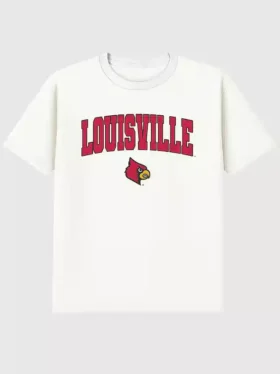 T-Shirt mit dunklem „Arch Logo“ der University of Louisville