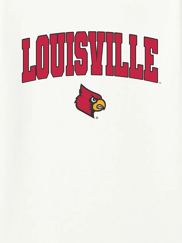 T-Shirt mit dunklem „Arch Logo“ der University of Louisville