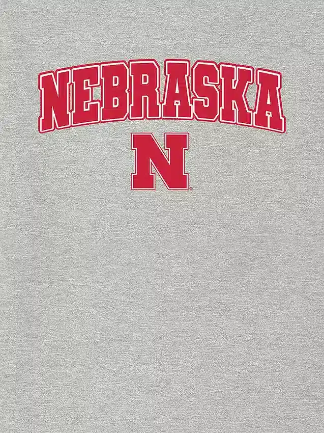 T-Shirt mit dunklem „Arch Logo“ der University of Nebraska